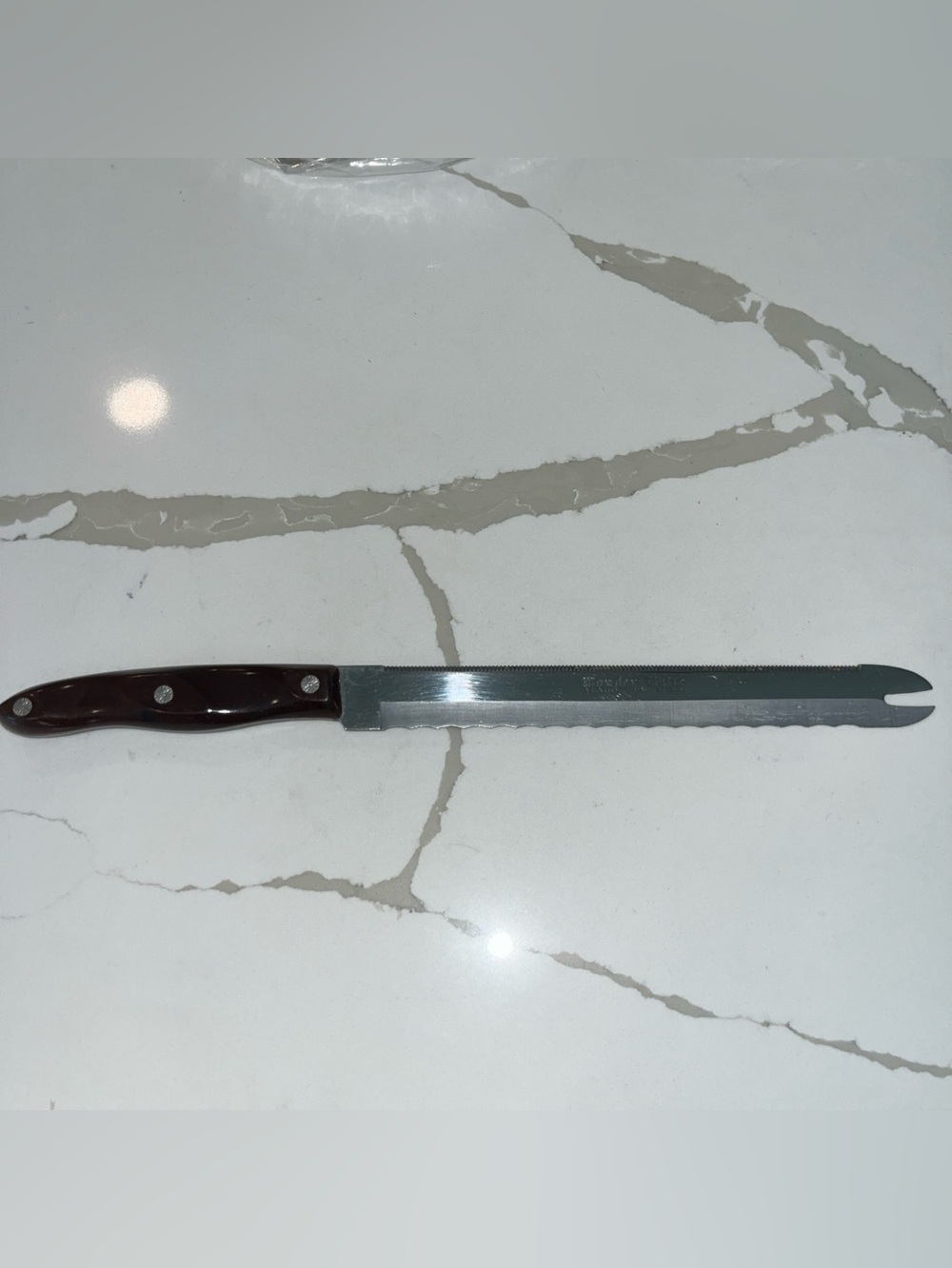 Wonder Knife: VTG Japanese Stainless Steel Double Edged Knife/Cutco Style Handle